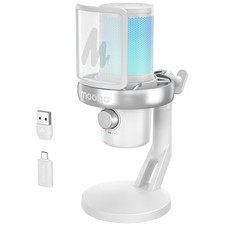 MAONO Wireless Gaming Microphone for PC, Condenser USB Mic with AI Voice Change,
