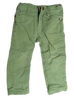 Impidimpi Boys Fashion Cargohose Grün Baumwolle Gr. 92 Knopf Casual