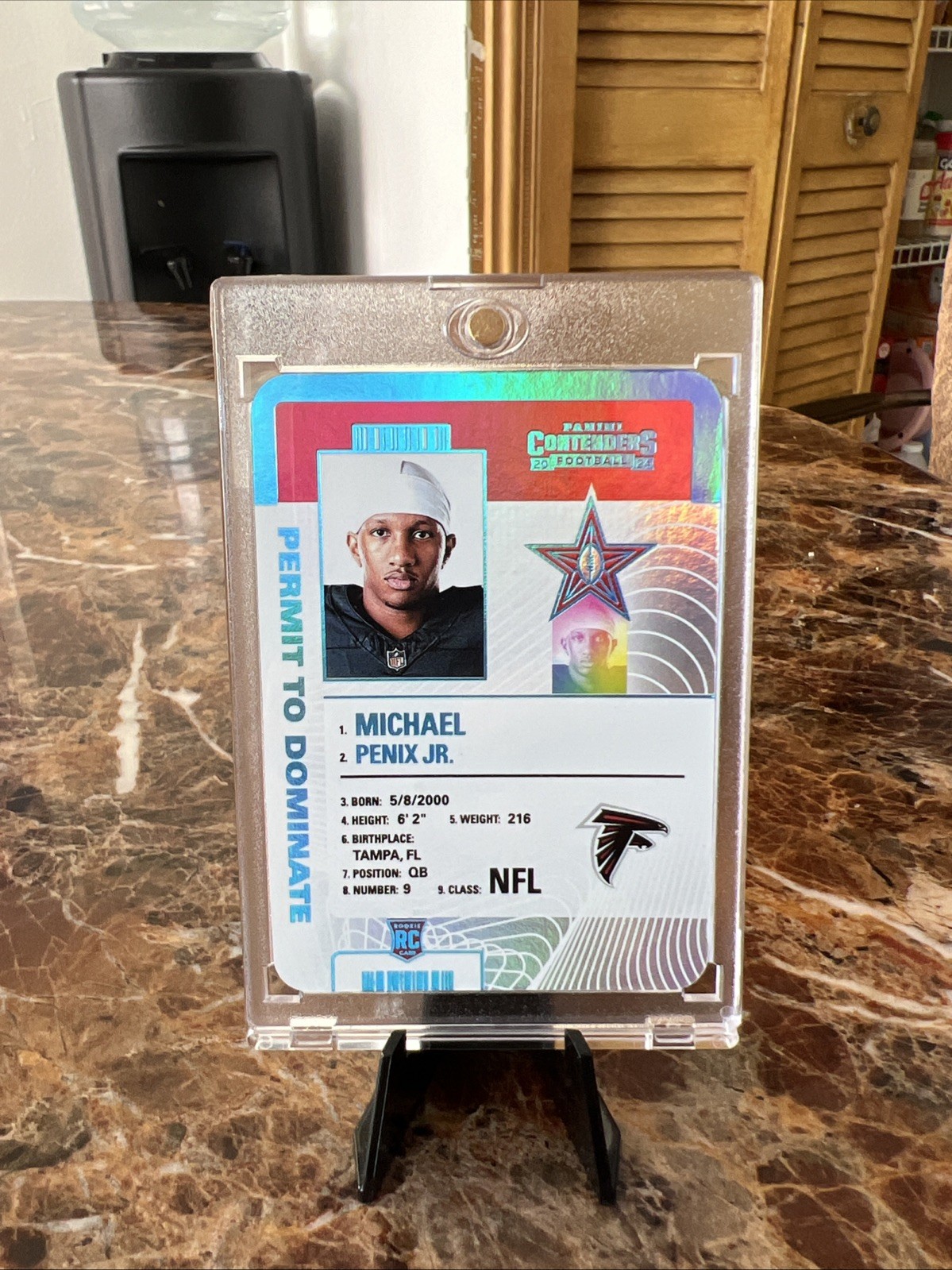 2024 Panini Contenders Michael Penix JR Permit To Dominate SSP Case Hit Rookie!