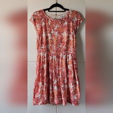 Madewell Women's watercolor painted lace bloom sleeveless dress Size 8