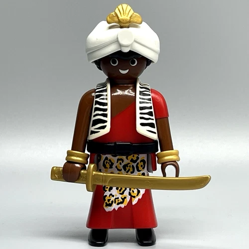 Playmobil Ethnic Tribesman Prince Male Adult Figure African American Vintage EUC