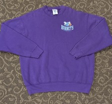 Men  s Vintage 90  s NBA Charlotte Hornets Pro Player Crewneck Sweatshirt Size XL