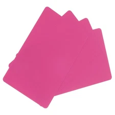 200 Pack Blank PVC Cards 30mil ID Cards for ID Badge Printer, Pink