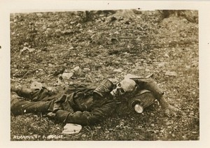 WW I - "Remains of a Boche" - period photo