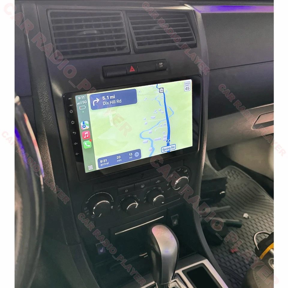 Radio estéreo para carplay Android 4+64G GPS AHD BT para Dodge Charger Magnum 2005-2007 Foto 4 de 4