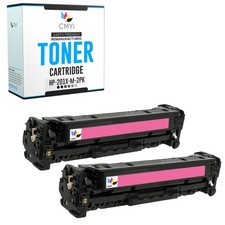 2PK CMYi Replacement 201X Magenta Cartridge for HP Color LaserJet Pro M252dw