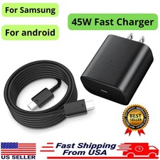 45W USB-C Fast Phone Charger & Cable For Samsung Galaxy A56 A35 A17 A15 A54 A34