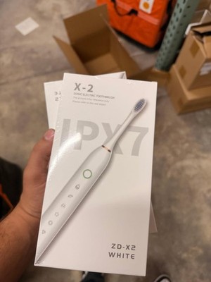 IPX7 Sonic Electric Toothbrush X -2 White