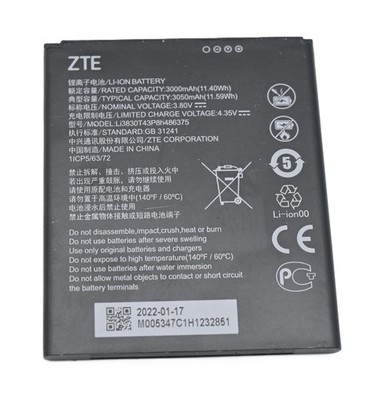 Original Akku Interne Li3830T43P8H486375 Kompatibel für ZTE Blade A31 /A31+ Plus