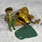 Vintage GI Joe Cobra Serpentor w Air Charriot Figure Complete 1986 Hasbro