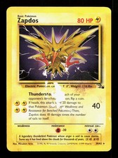 Zapdos 30/62 Rare Fossil Pokemon Unlimited DMG on eBay
