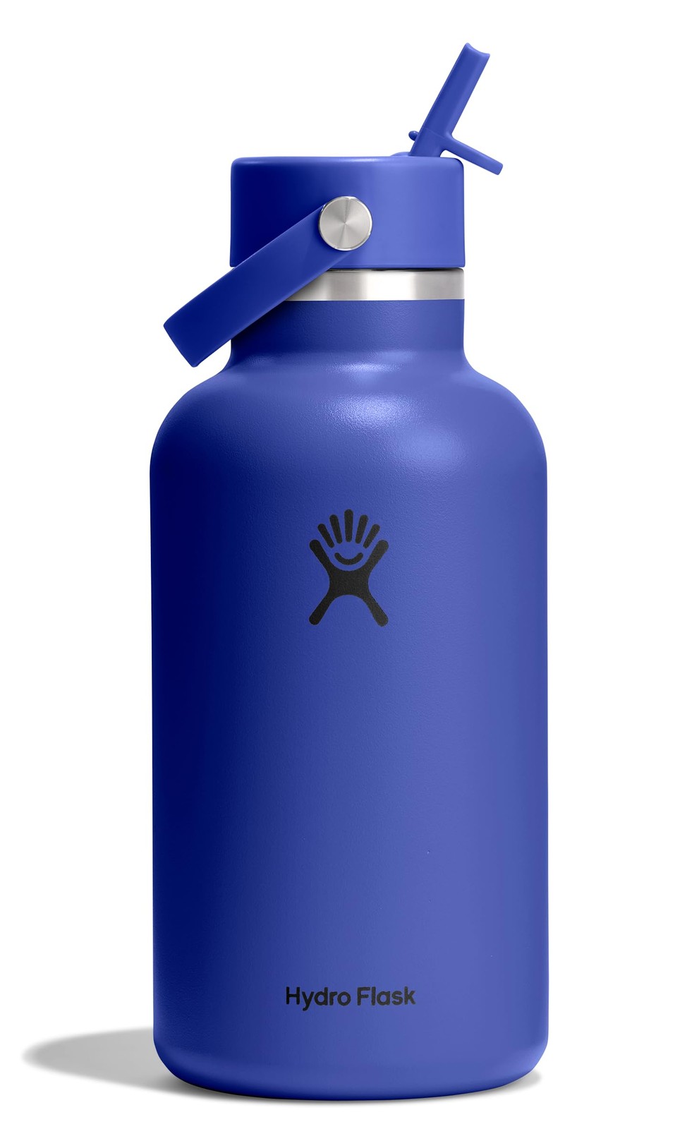 Insulated Stainless Steel Capri Blue Wide Straw