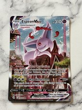 Pokémon Espeon VMAX TCG Secret Raro Alt Art 270/264 Fusion Strike quasi nuovo