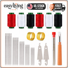 Big Eye Steel Needles Set, Stainless Steel Sewing Needle Kit US