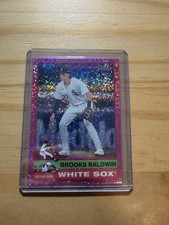 2025 Topps Heritage Brooks Baldwin White Sox Base Chrome Pink Sparkle RC 234