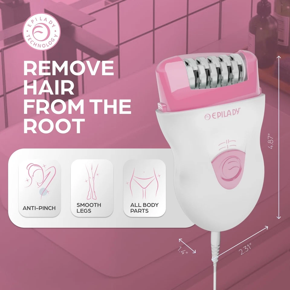 Depiladora Speed con cable para mujer, dispositivo compacto de depilación para piernas, undera... Foto 2 de 4
