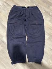 Vintage 80s Adidas Sweatpants Navy Trefoil Joggers Baggy Made In USA XL