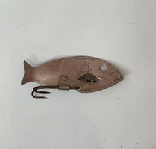 Vintage Clyde C. Hoage Spoon Fin Water Gremlin Fishing Lure