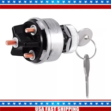 12V Ignition Key Starter Switch Barrel With 2 Keys For Truck Car Tractor Trailer
