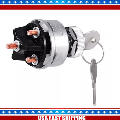 12V Ignition Key Starter Switch Barrel With 2 Keys For Truck Car Tractor Trailer