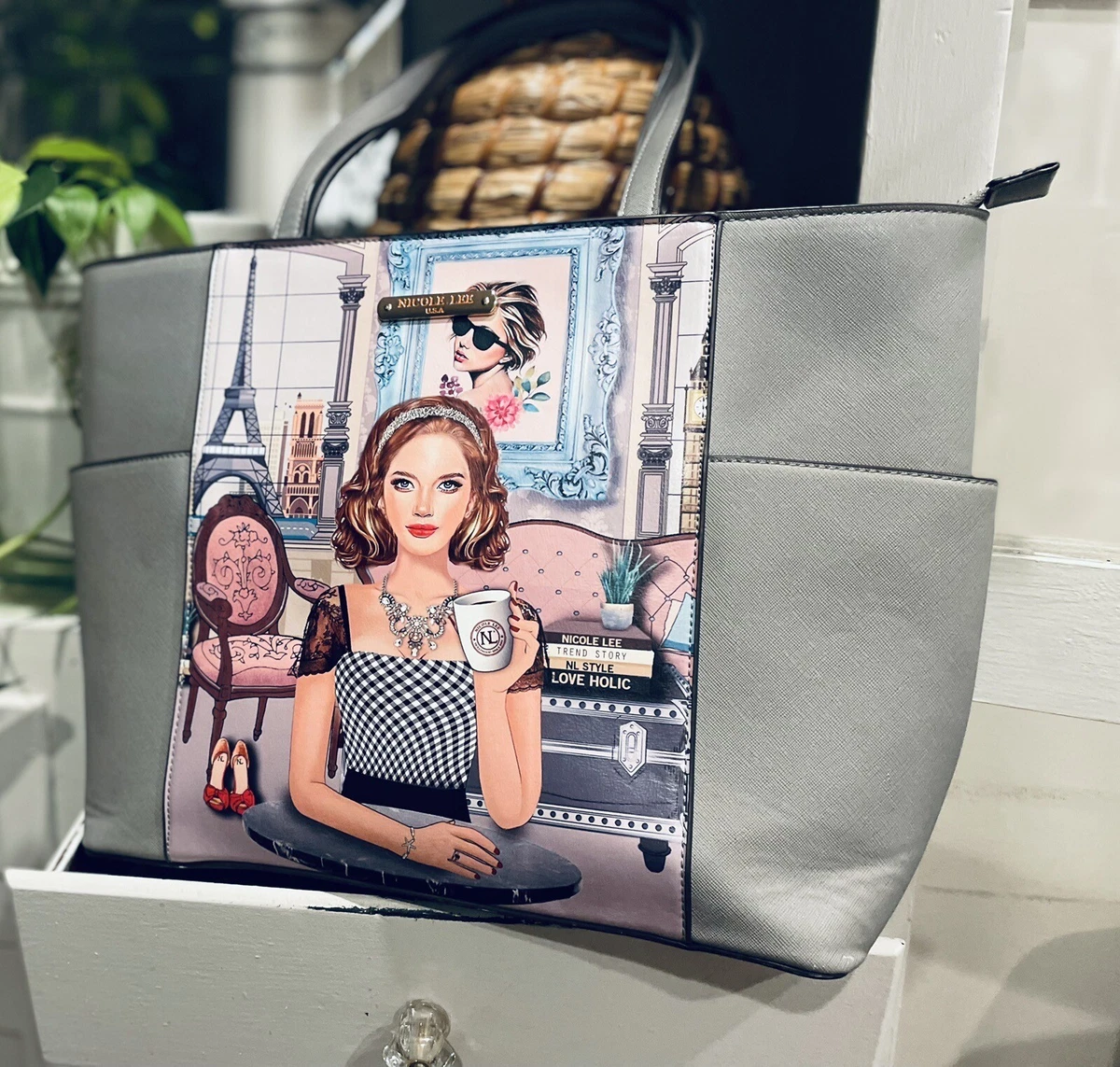 Nicole Lee Usa Ara Loves Mornings Coffee ToteBag W/ Matching