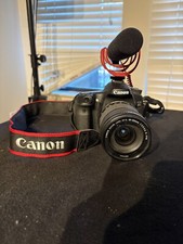 Canon Eos 70d camera with Microphone and lens