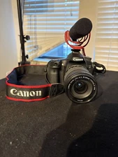 Canon Eos 70d camera with Microphone and lens