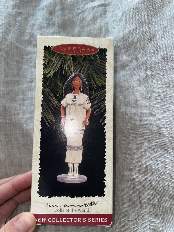 HALLMARK Keepsake Ornament 1996 NATIVE AMERICAN BARBIE W/box