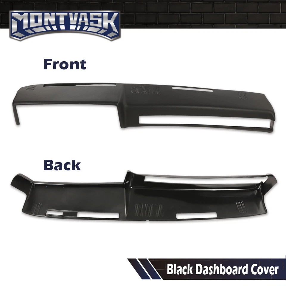 Dash Pad Cover Black Fit For 1981-1991 Chevrolet GMC C/K/R/V Truck/SUV Pickup Foto 3 de 4