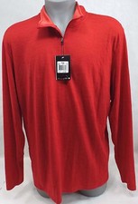 New Mens 2XL XXL Nike 1/2 Zip Dri Fit Max Gym Red Jacket 110 548657-687