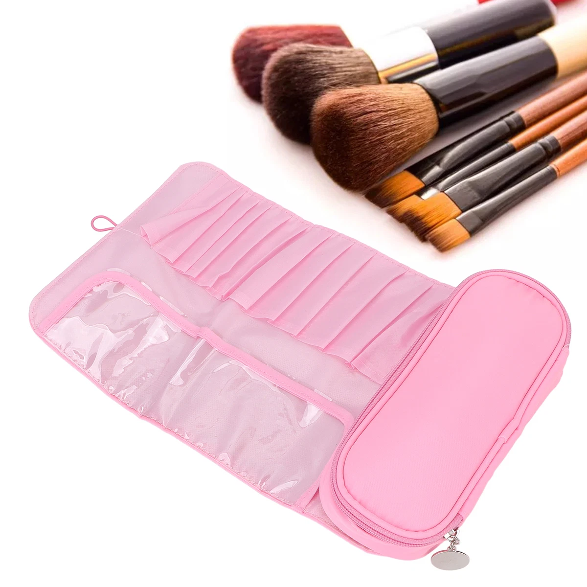 How To Make A Roll Up Makeup Brush Holder Saubhaya Makeup