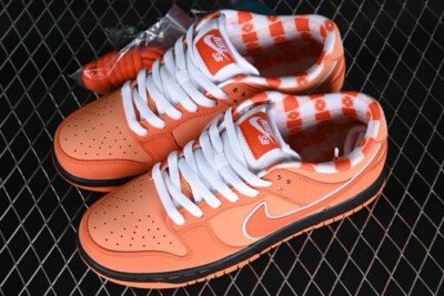 FD8776-800 CONCEPTS x Nike Dunk SB Low Orange Lobster Mens Sizes 11.5 & 10.5