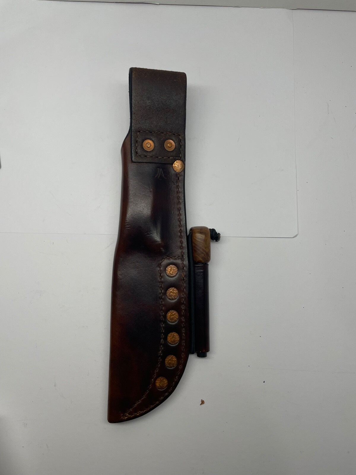 Custom Leather Sheath, Ferro Rod for Benchmade Bushcrafter 162 NO KNIFE