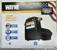 NEW WAYNE PC4 115 VOLT PORTABLE TRANSFER PUMP 1/2 HP CAST IRON SALE USA MADE