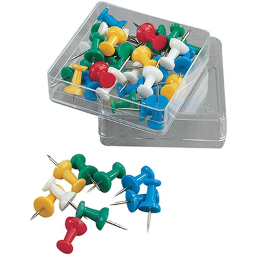 40 Pinnwandnadeln Stecknadeln Pinwand Nadeln bunt 10 mm Soennecken 1081