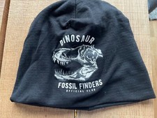 Kinder Jungen Mütze H&M Gr. 110-128 Beanie schwarz mit Dino-Print 🦖