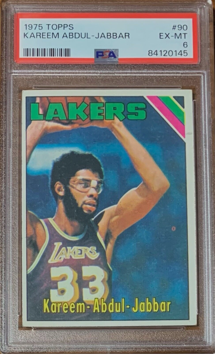 その他 NBA 1975 Kareem Abdul Jabbar PSA7 1975 Topps Basketball #90 Kareem Abdul Jabbar Lakers PSA 6 | eBay
