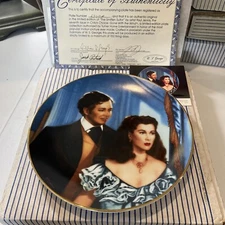 Gone With the Wind Critic's Choice "The Smitten Suitor" Plate Artist Paul Jennis