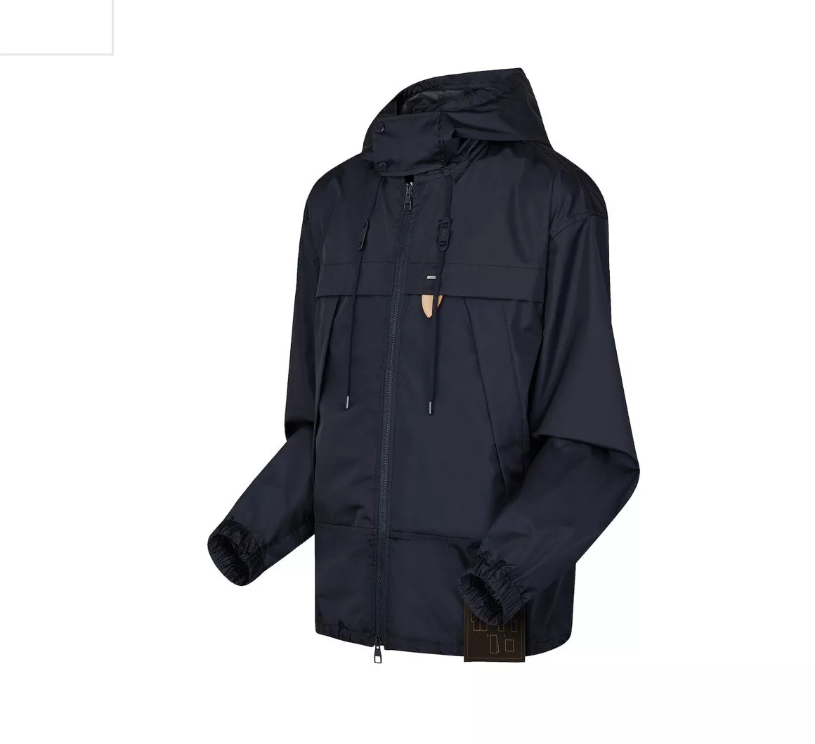 LOUIS VUITTON STAPLES EDITION NYLON RAIN HOODY BLOUSON