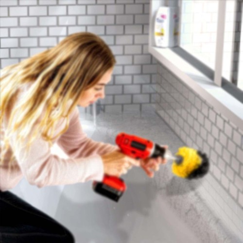 6pcs/kit Car Wash Electric Brush Hard Bristle Auto Detailing Cleaning Tools Hot! - Picture 6 of 8