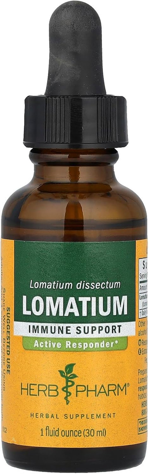 Жидкий экстракт Herb Pharm Lomatium для поддержки иммунной системы - 1 унция