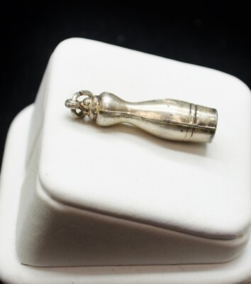 Sterling Silver Bottle Design Charm / Pendant #FMB294 | eBay