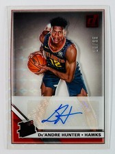 De'Andre Hunter 2019-20 Clearly Donruss Red Auto /35 Rated Rookie! ATL Hawks!