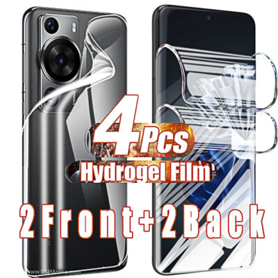 Screen Protector Hydrogel Film for Huawei P60 P50 P40 P30 Pro Plus Mate 50 Pro E