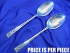 LUNT COLUMBINE STERLING SILVER SERVING SPOON - EXCELLENT CONDITION