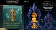 No.12 BUDDHA STATUE V. NAWA NAGA RACHA LP SOMPLADTANA THAI AMULET JEWELRY