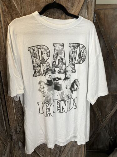 Rap Legends Shirt: Tupac, Biggie, Jay Z, Nas, Ice Cube- Iced Out Co. Sz 3XL - Afbeelding 1 van 8