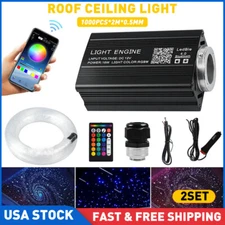 2000pcs Home Car Headliner Star Light kit Roof Twinkle Ceiling Light Fiber Optic
