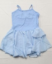 Arshiner Girl's One Sleeve Ruffle Camisole Ballet Leotard EJ2 Blue Size 15 NWT