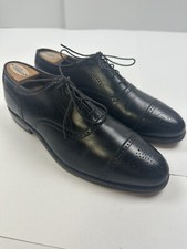 ALLEN EDMONDS Stratton Cap Toe Black Oxford Shoes Sz 9 C USA Made